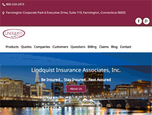 Tablet Screenshot of lindquist-insurance.com